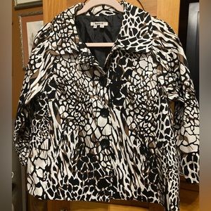 Black and Brown Splash jacket